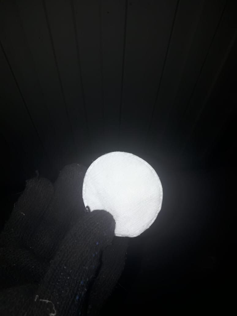 Чистый ватный диск