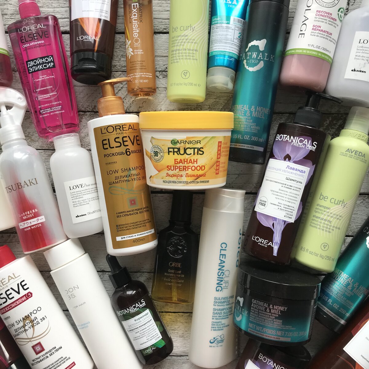 средства по уходу за волосами, которые я тестирую последний год