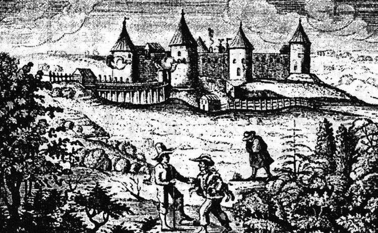Крепость во времена шведского владения (источник - wmuseum.ru)