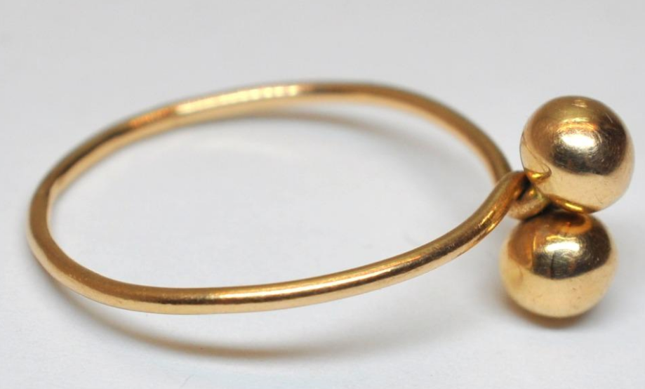 Редкое винтажное золотое кольцо, СССР
