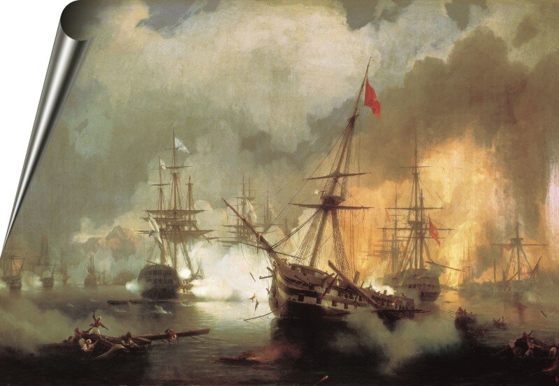 Наваринское морское сражение (20 октября 1827 года). Художник: Айвазовский И.К.