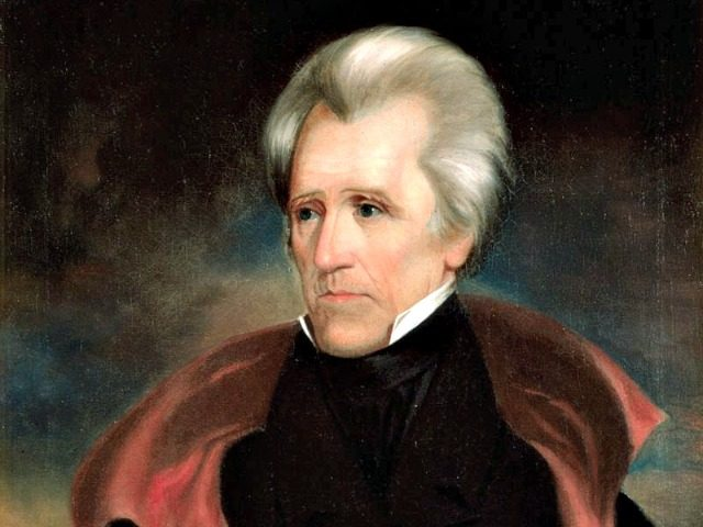 Andrew Jackson (1767-1845) с шотландскими корнями, что могло объяснить его дерзкое отношение к экономическим интересам англичан на территории США. 