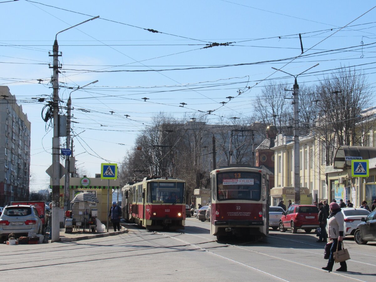 Трамвайная стрелка, Марата/Плеханова, Тула