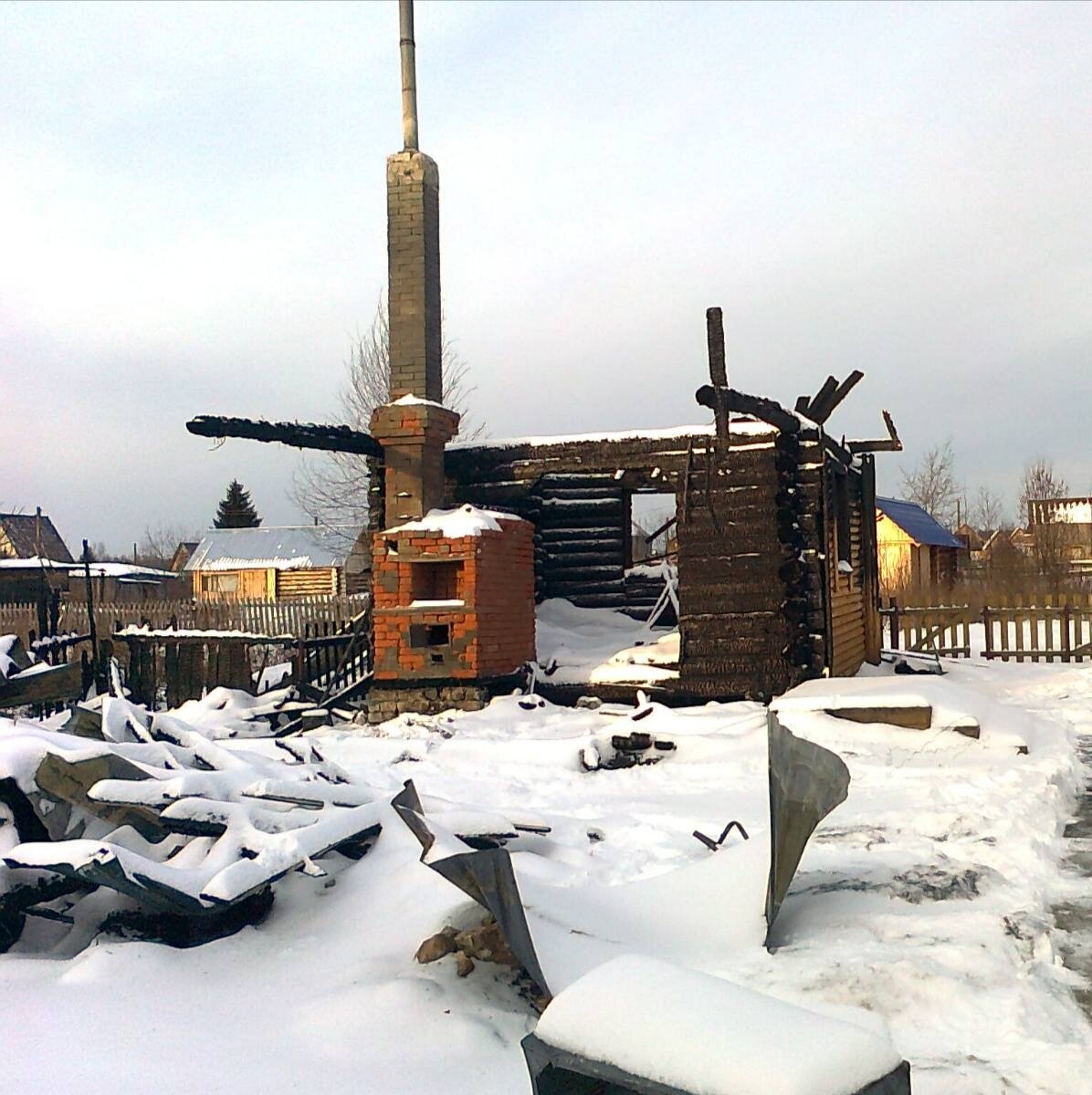 Приехали дожигать.