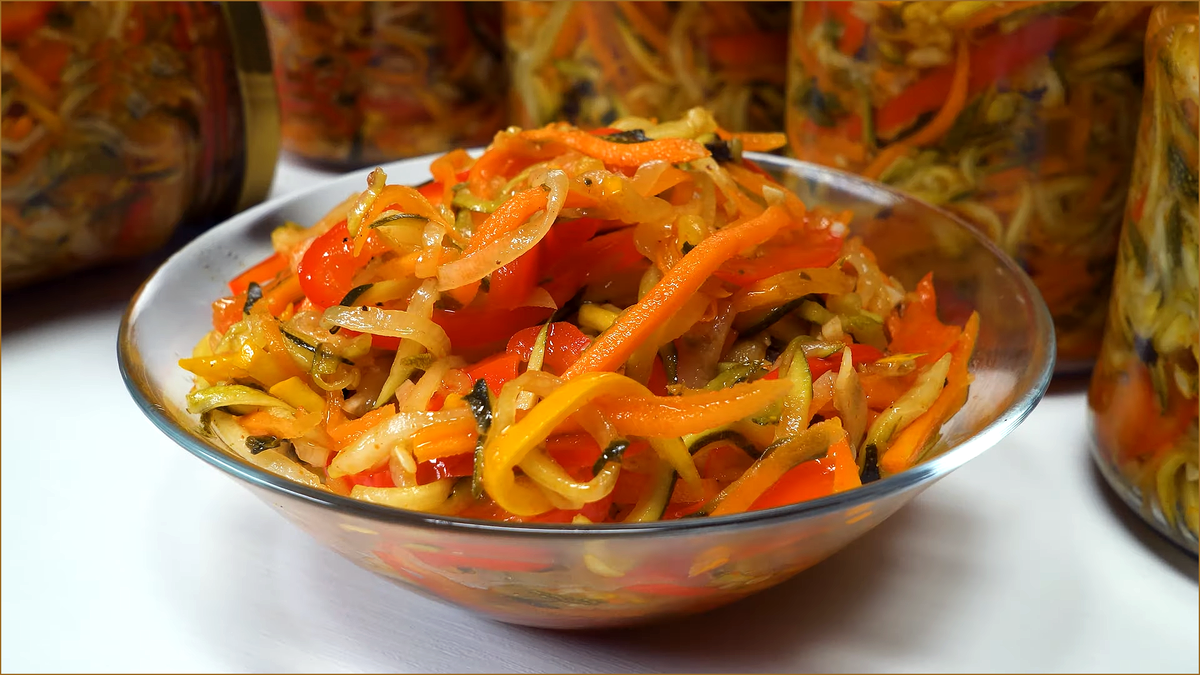 Как приготовить кабачки по-корейски на зиму