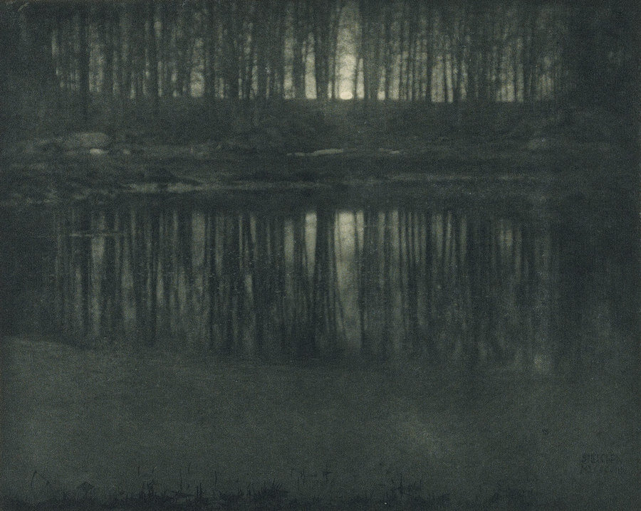 Озеро в лунном свете, Эдвард Стайхен, 1904 
