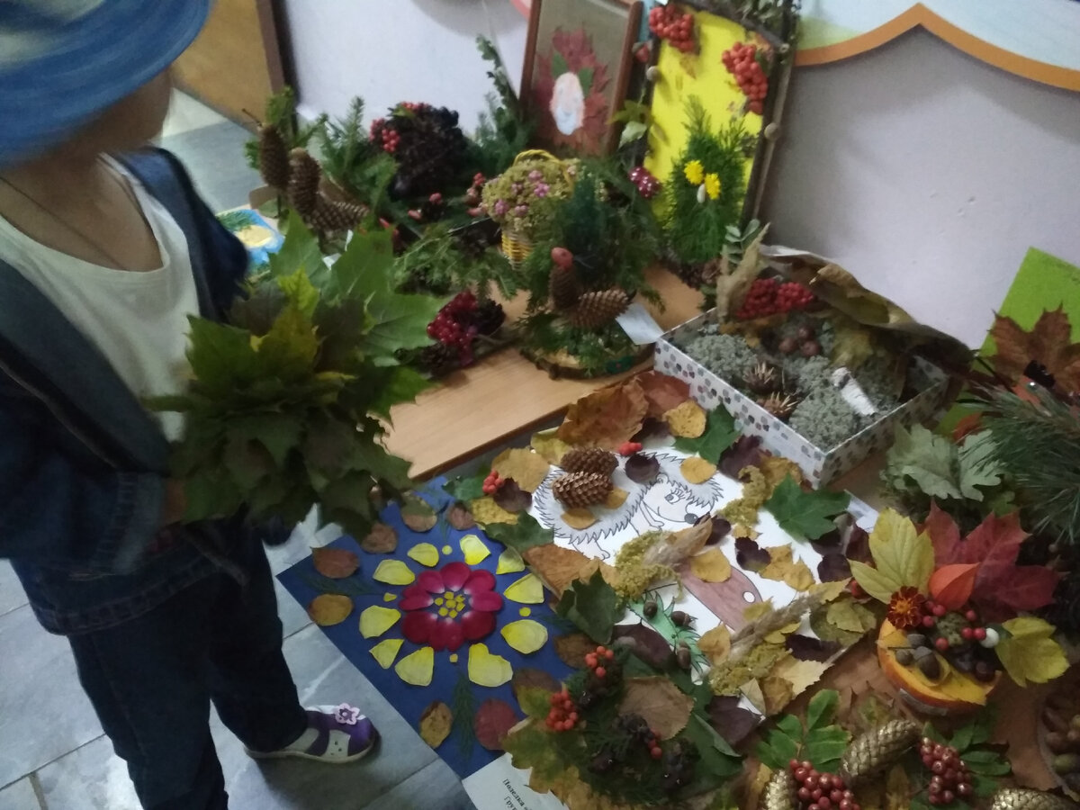 Осенние поделки в детском саду.