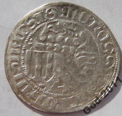 Германия - Мейсенский ГРОШ - Фридрих 2 и Маргарита 1463-1464 - РАРИТЕТ - ТИП-4 СЕРЕБРО. Фото: Auction.ru