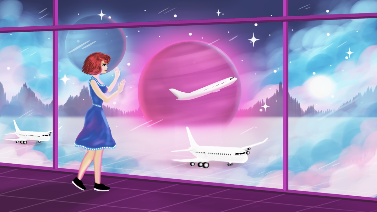 *иллюстрация из Марафона Ольги Решетниковой "Стань бортпроводником!"