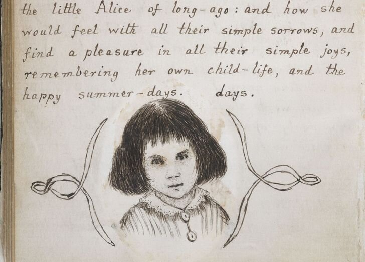 Алиса в стране чудес. Рукопись автора. Британская библиотека, национальная библиотека Великобритании