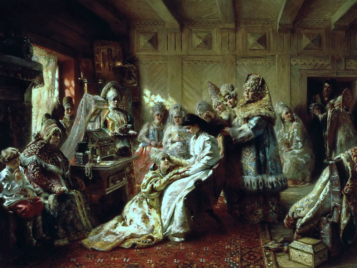 Под венец, 1884, Серпуховский художественно-исторический музей