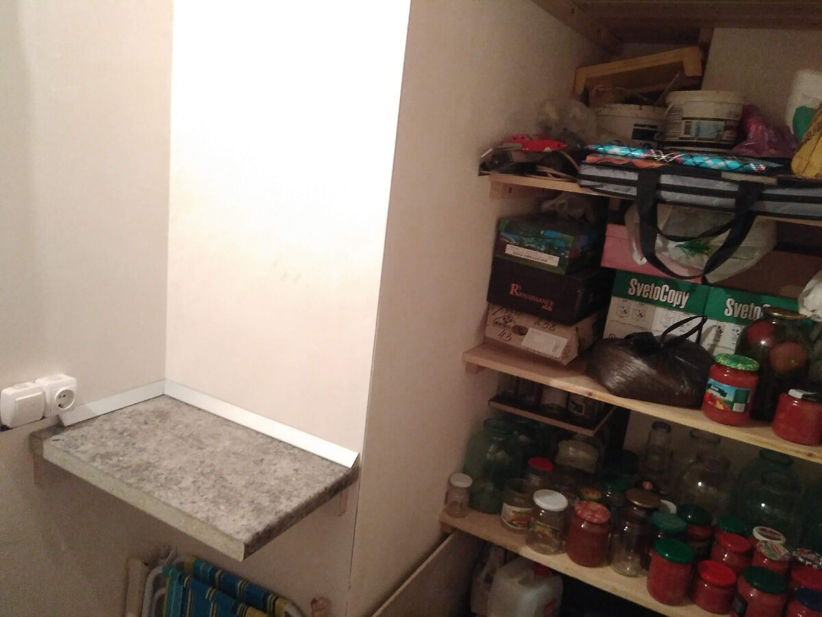 Наша кладовка в первой квартире
