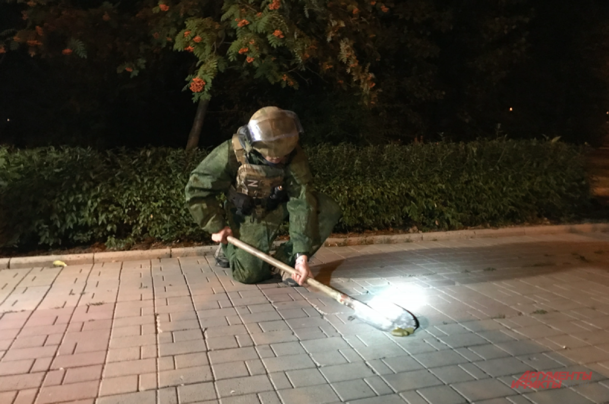    Листопад в центре Донецка. ВСУ минирует улицы с помощью ракет