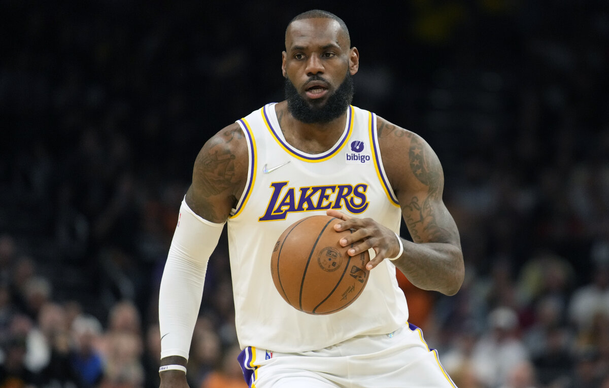    Форвард "Лос-Анджелес Лейкерс" Леброн Джеймс   AP Photo/Rick Scuteri
