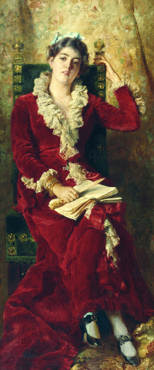 Портрет Юлии Маковской. Художник Константин Маковский.