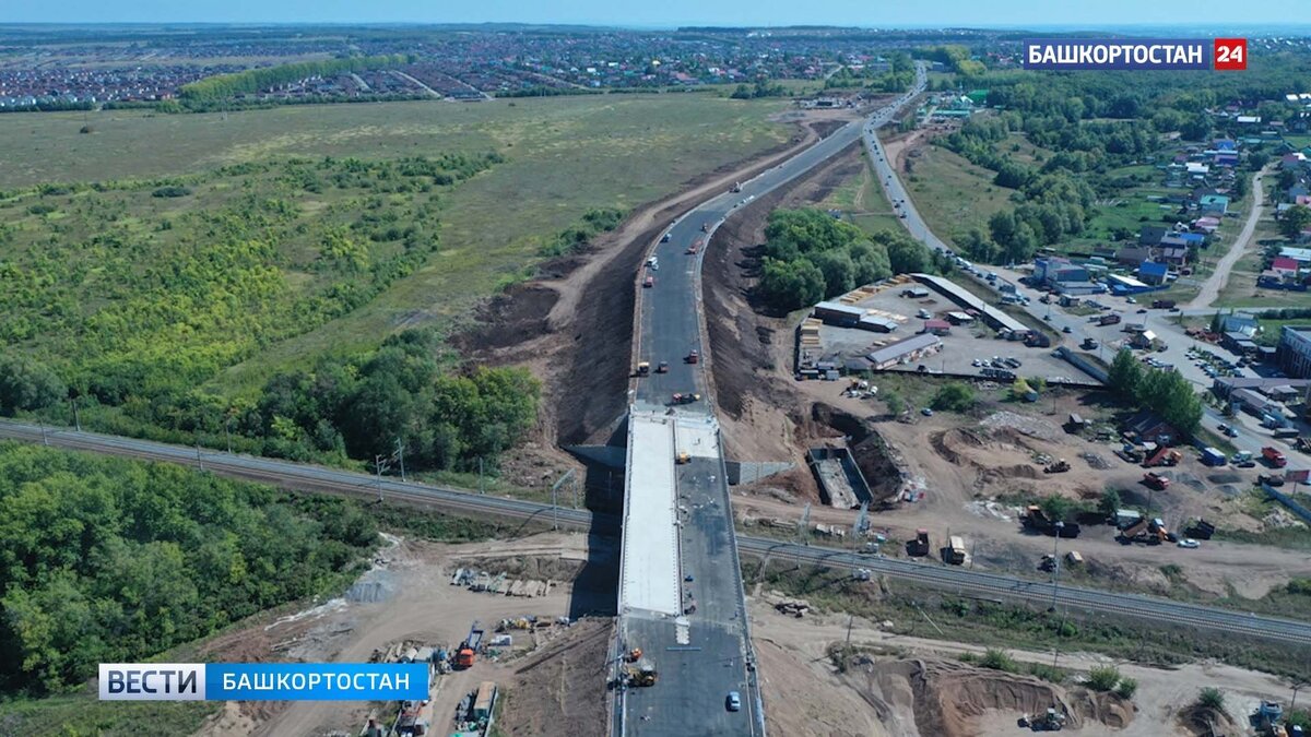    В начале сентября запустят движение по путепроводу вблизи Зинино в Уфе