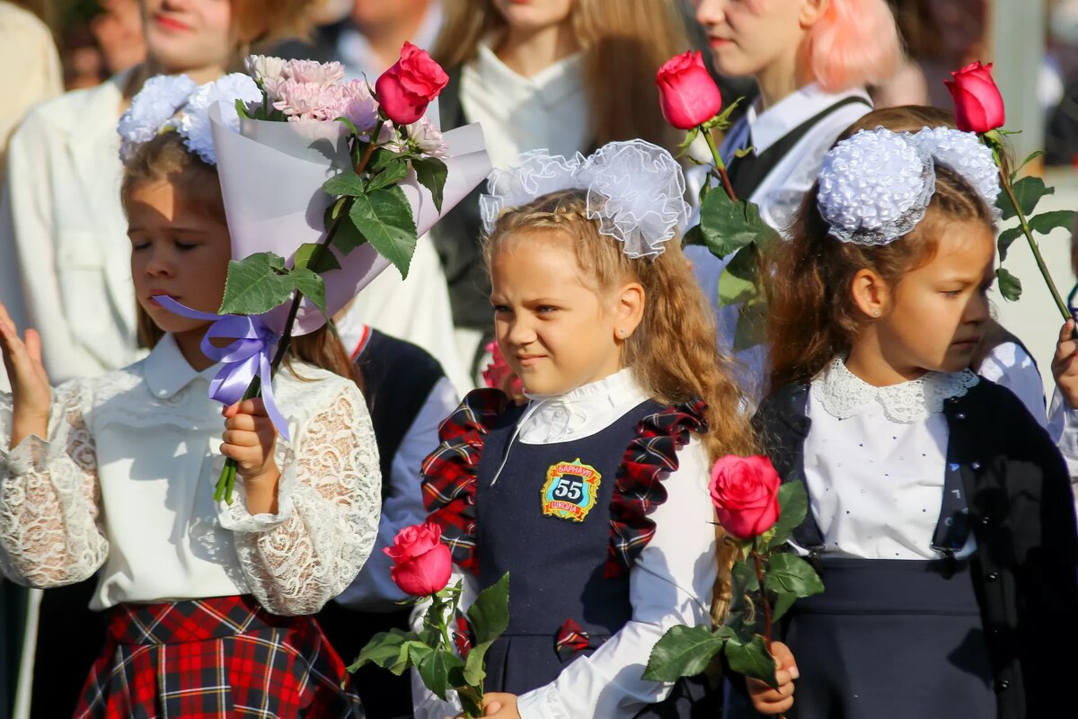 прошел 1 сентября в школе