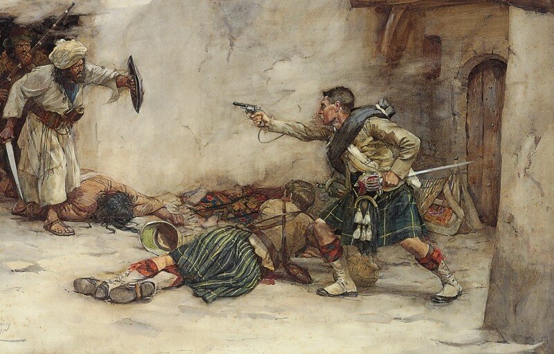 Эпизод сражения под Кандагаром.