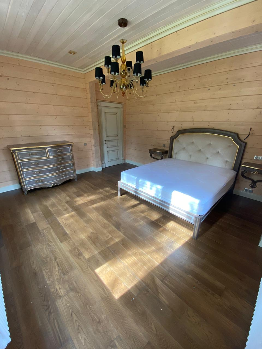 Фото интерьера одного из домов, построенных компанией "Сибирские деревянные дома"