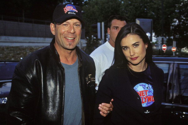 Деми Мур со вторым мужем Брюсом Уиллисом