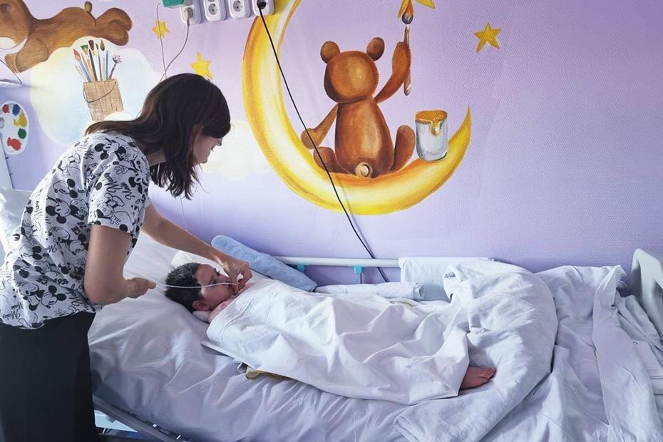 Алена Мельник и ее сын Назар 