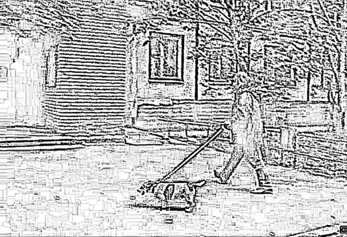 Вдоль накрененного набок бетонного забора, которым была огорожена территория старого камнерезного цеха, шел хромой плотный мужчина с собакой. На вид ему было около шестидесяти лет.-2