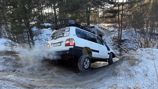 Стандартные авто на триальной трассе! Кто круче? Land Cruiser 80, УАЗ Патриот, Escudo, Нива и др. OffRoad. Песочница. Часть #1