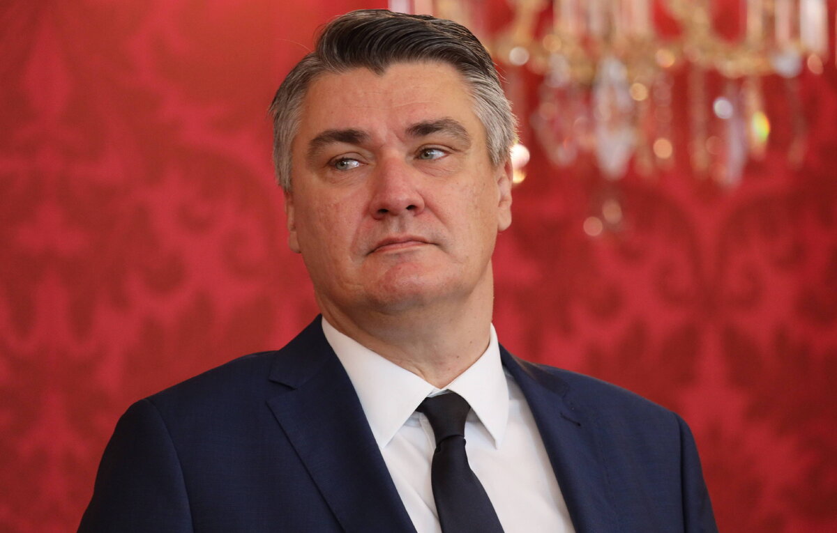    Президент Хорватии Зоран Миланович   imago images/SKATA via Reuters Connect