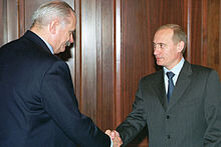 Михалков и Путин. 2000 год