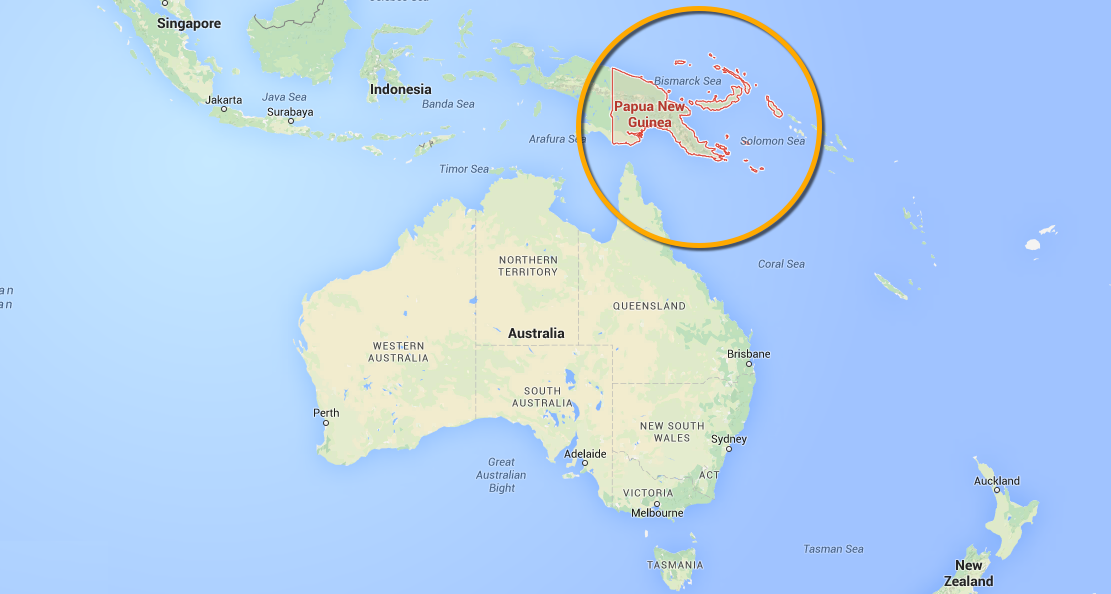Остров новая гвинея на карте океанов. Остров Папуа новая Гвинея на карте. Где находится остров новая Гвинея на карте.