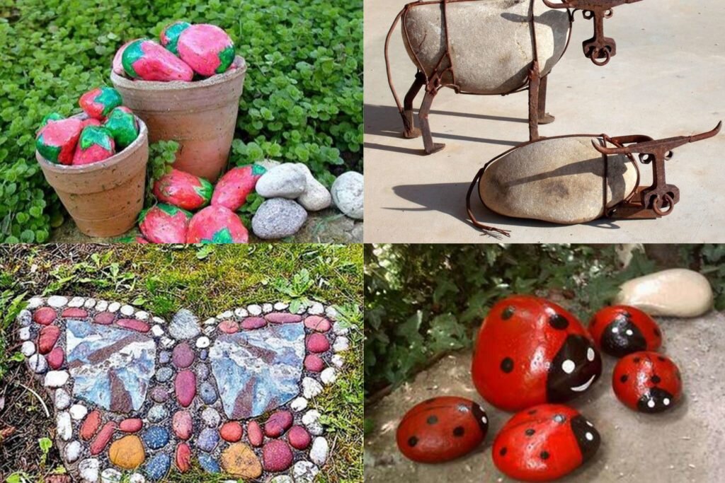 ТОП креативных фото-идей, как использовать натуральные камни для дачи и сада