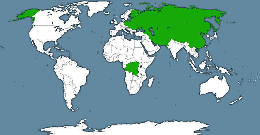 Российская империя на пике карта