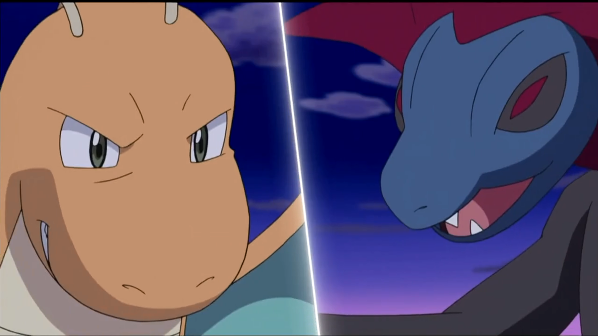 Драгонайт столкнулся с Гидрайганом.