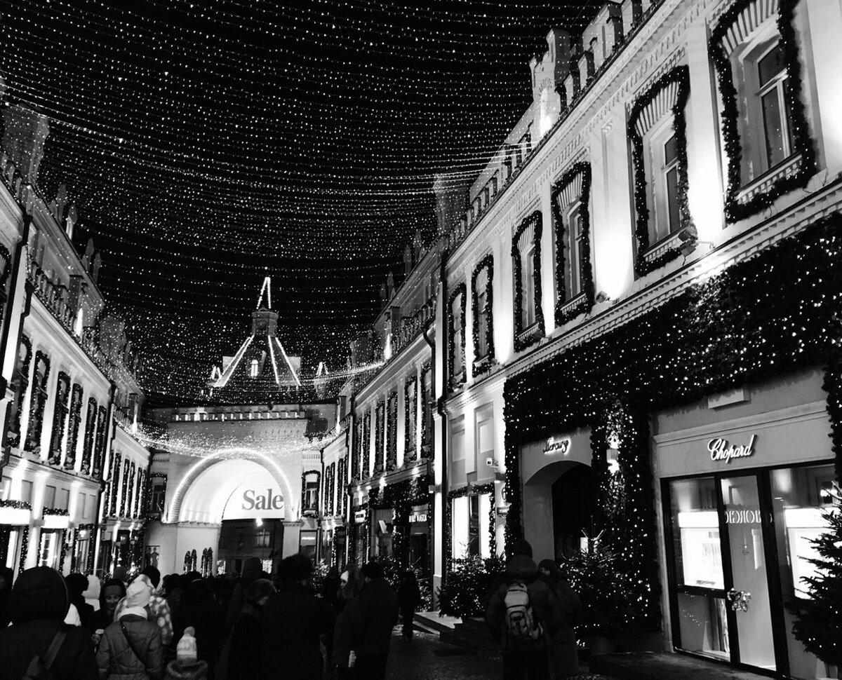 Никольская ул., новогодние праздники, 2016