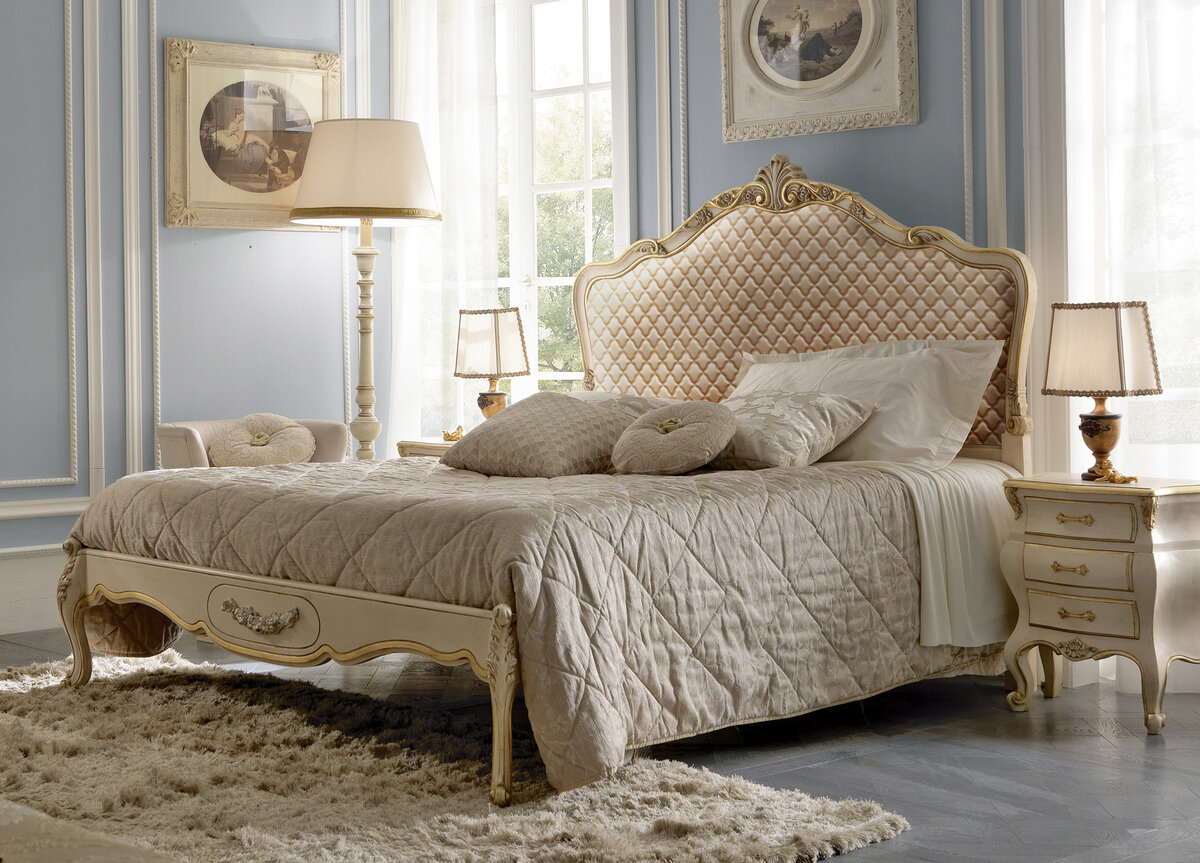 Кровать с мягкой 3D экокожей Luxor Joli Beige
