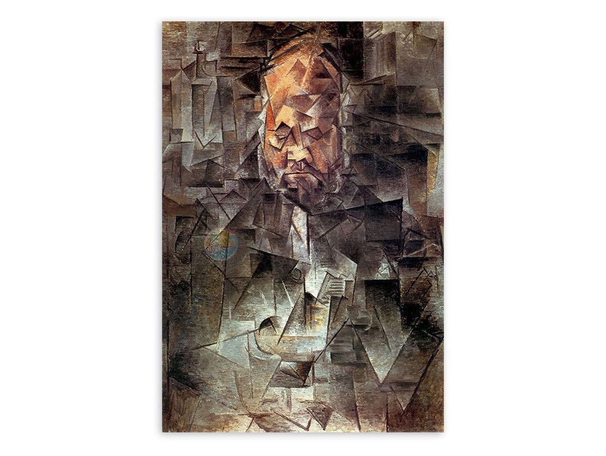 2. Пабло Пикассо. "Портрет Амбруаза Воллара". 1910