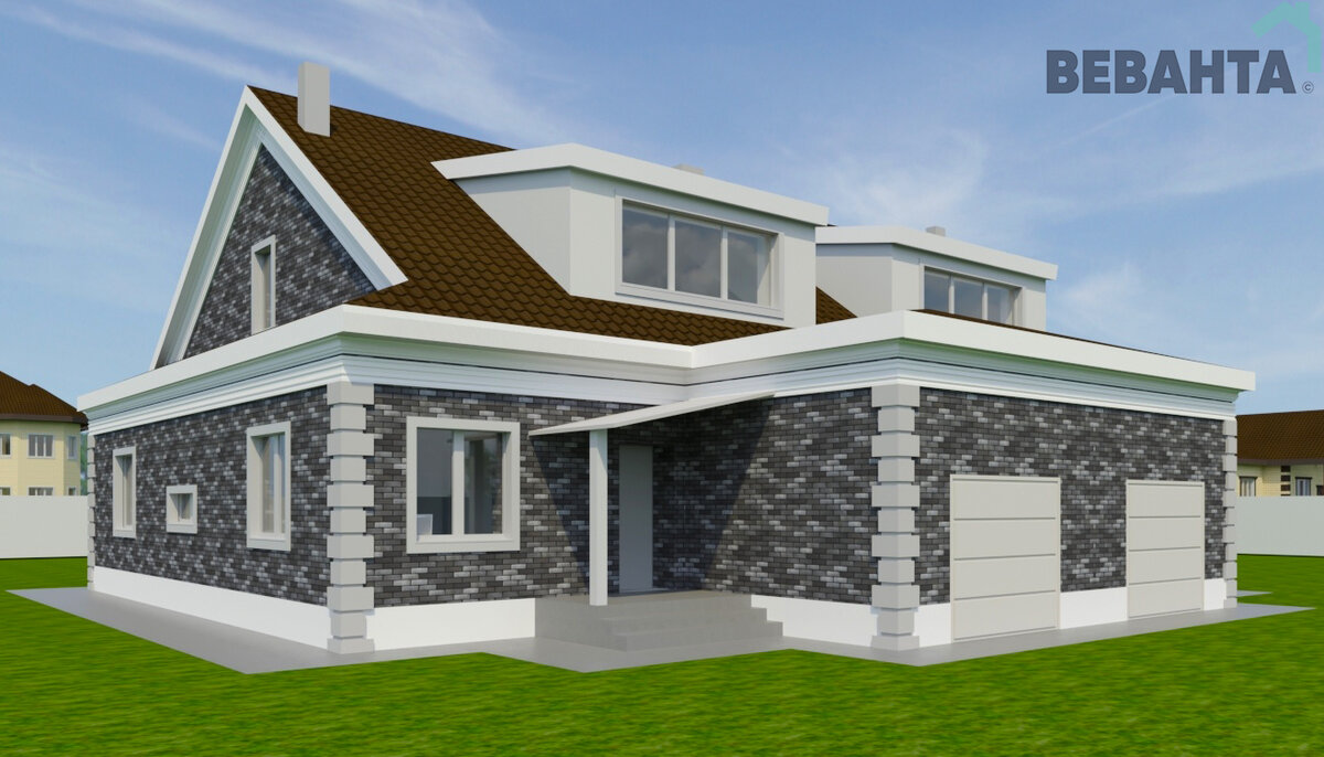 Проект дома на стадии разработки