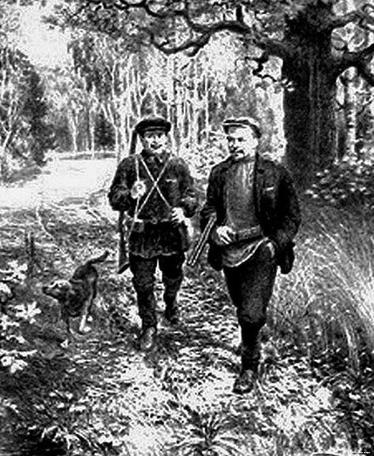 Дедушка Ленин на охоте 