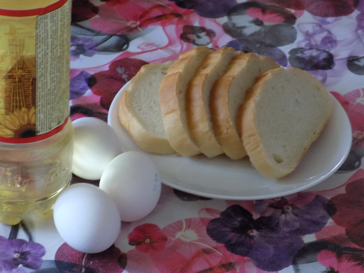 рецепт, гренки на сковороде с яйцом, быстрый завтрак