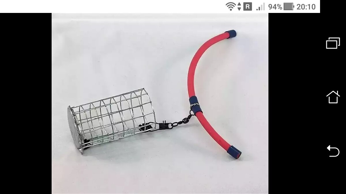 фото Снасть фидера: кормушка с антизакручивателем