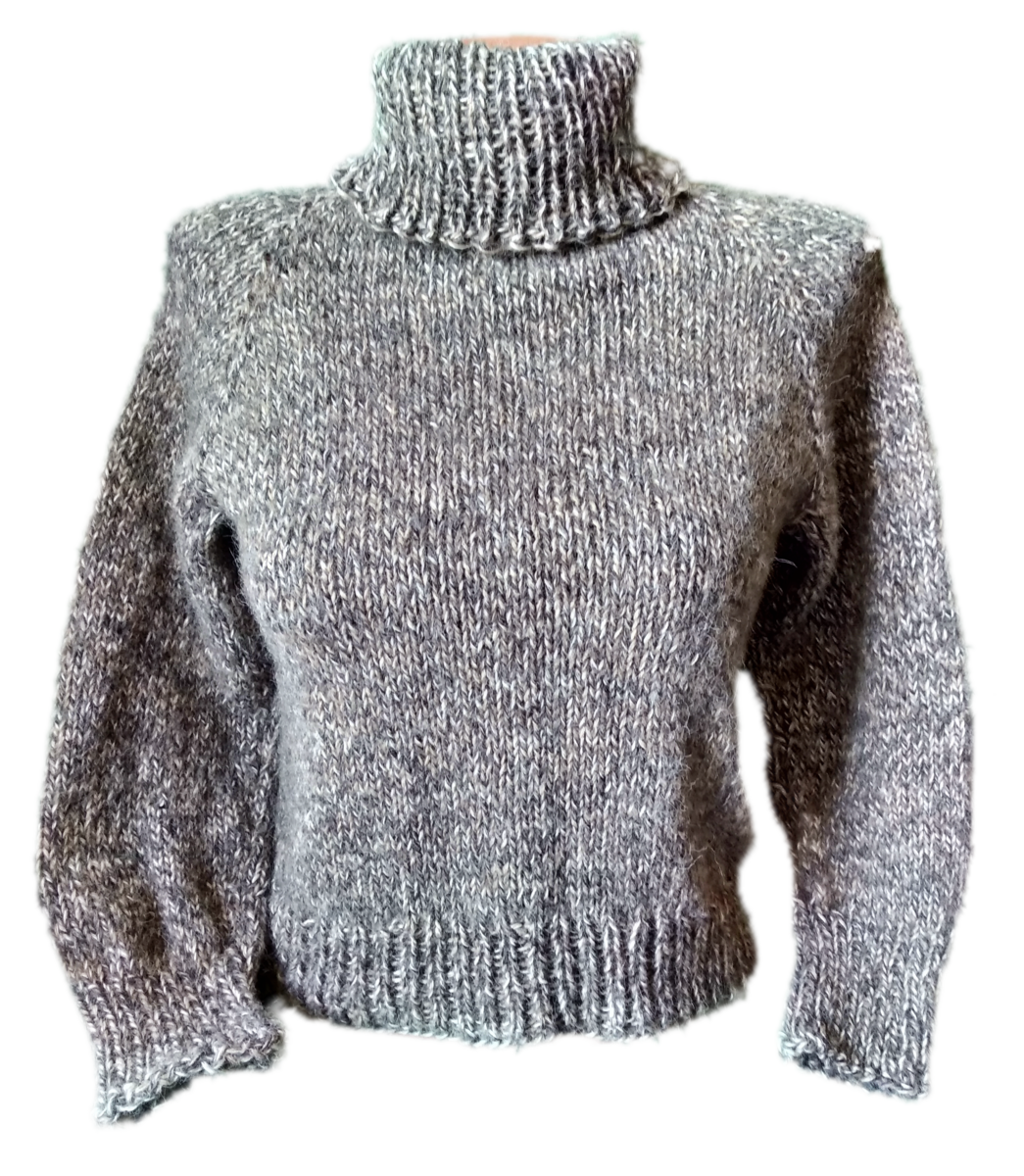 свитер спицами из толстой пряжи