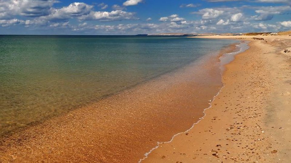 Пляж в ст. Голубицкая, Темрюкский район.