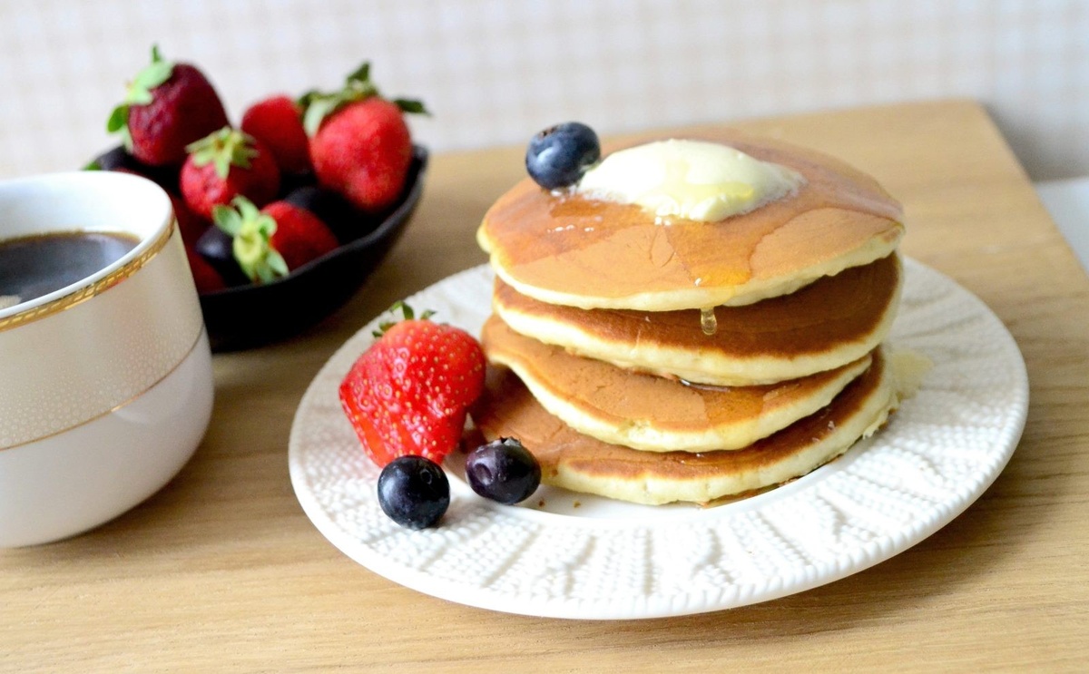 Панкейки обмазанные медом