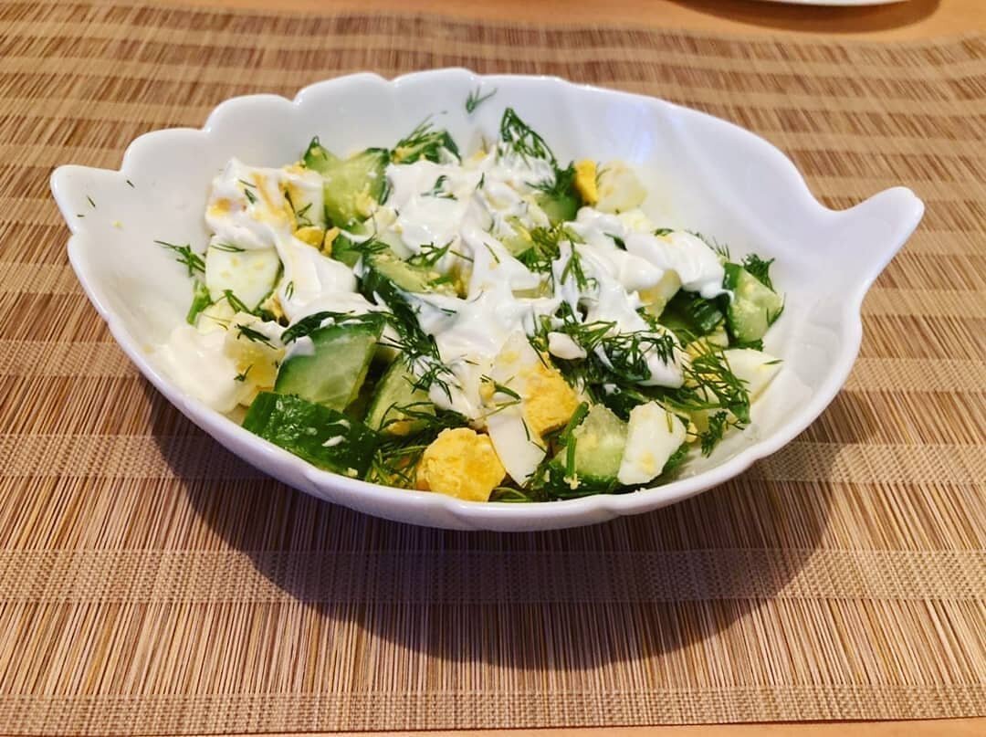 Яичный салат пошаговый рецепт с видео и фото – Американская кухня: Салаты