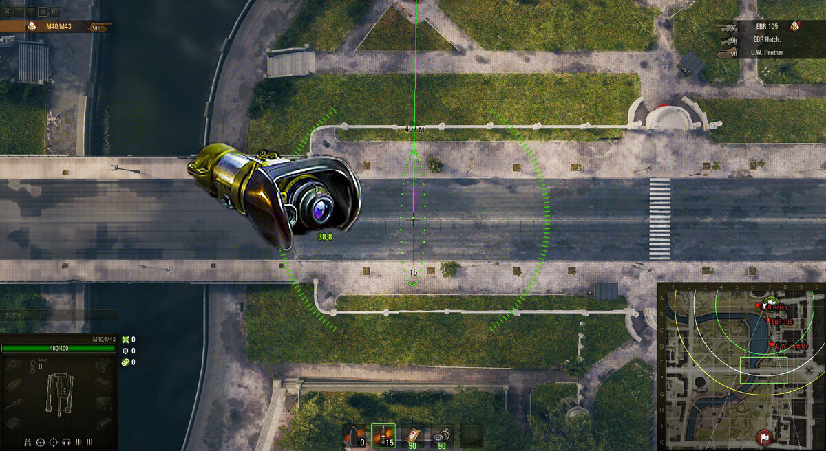 Арта и неведомо откуда взявшийся улучшенный прицел