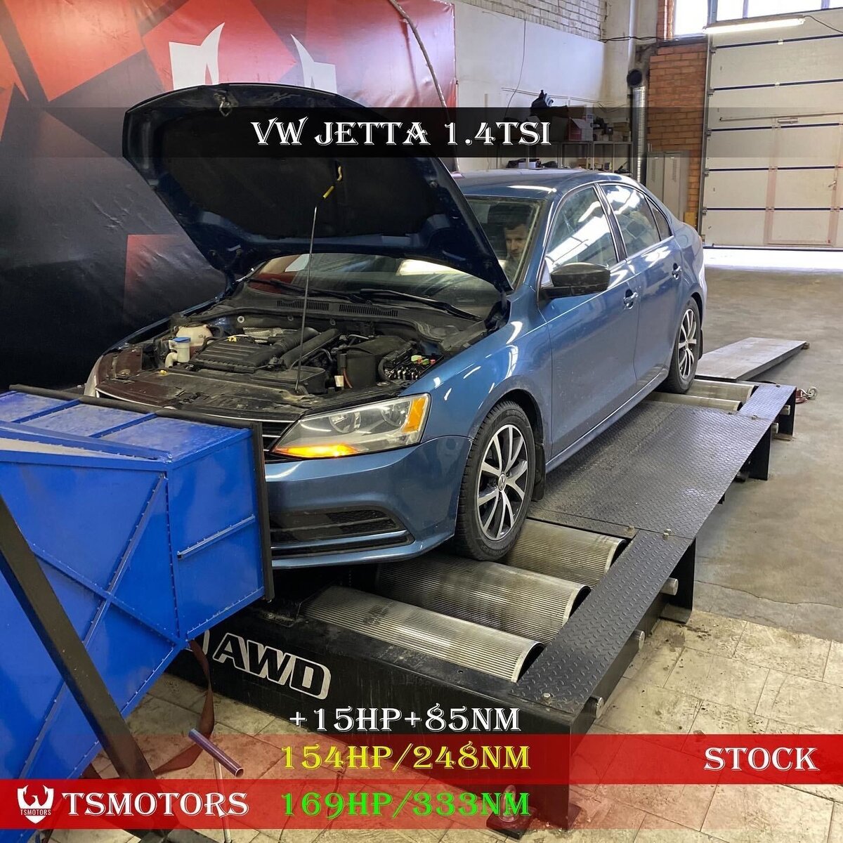 Результат настройки на диностенде