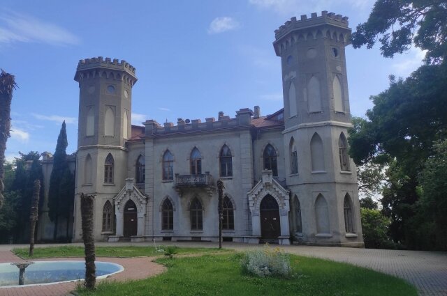 Дворец графини Пановой, где разместился писатель в 1901 году в Гаспре.