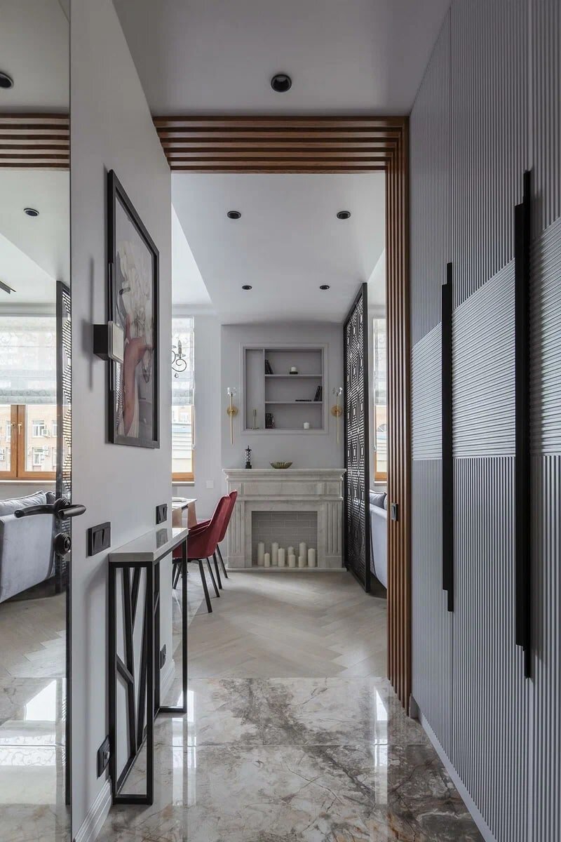 Изысканность и элегантность. Отличная организация пространства на 45 кв.м. старой сталинки