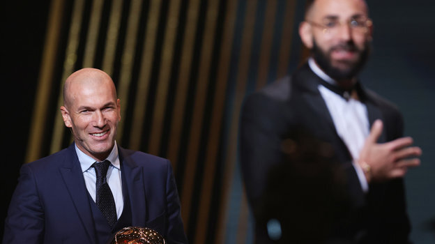    Зинедин Зидан и Карим Бензема.