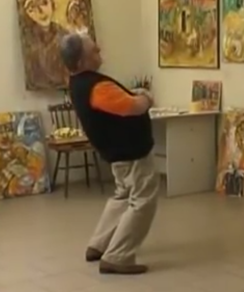 Хасай Алиев демонстрирует комплекс упражнений"Ключ"